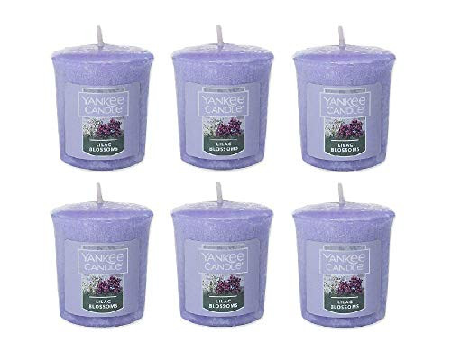Yankee Candles Samplers Lilac Blossoms Votive Candle Set of 6