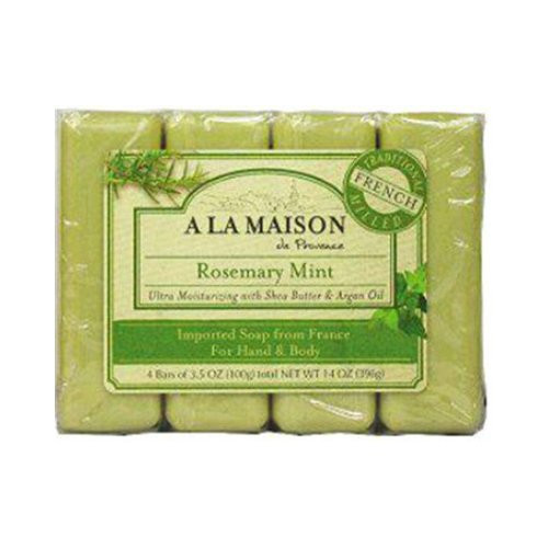 A LA MAISON Rosemary Mint 1x4 Bar Soap, 14 oz A LA MAISON Rosemary Mint 1x4 Bar Soap, 14 oz