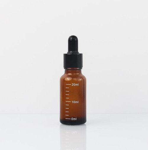 LEASON Atomizer Bottle 1pc Dropper Bottles with Scale 5ml-100ml Amber Glass Travel Pipette Bottle Refillable Bottles Refillable (Color : 20ml)