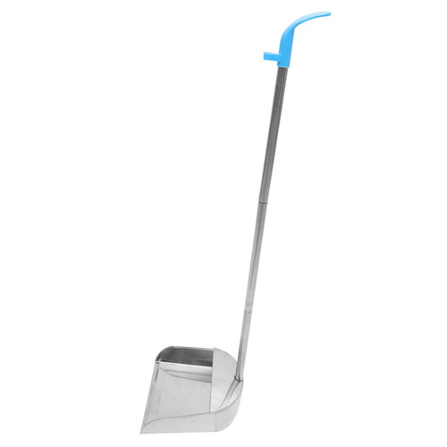 TOYANDONA Stainless Steel Dustpan Stand up Dust Pan Fireplace Shovel Dustpan with Extension Pole Garbage Shovel Household Brooms Household Dustpan for Cleaning Gardening Shovel Office Heavy