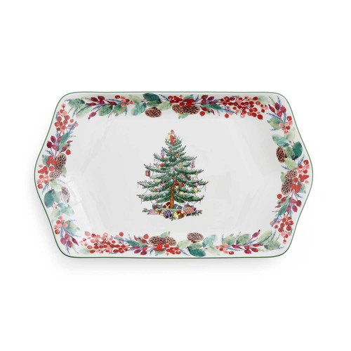 Spode Christmas Tree 2023 Annual Dessert Tray, 12-Inch, Porcelain, Multicolor Spode Christmas Tree 2023 Annual Dessert Tray, 12-Inch, Porcelain, Multicolor