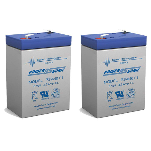 Power Sonic 6V 4.5AH Replacement Battery for Carpenter Watchman 610518-2 Pack