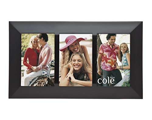Philip Whitney 3 Opening 4x6 Photo Black Wood Collage Picture Frame by Philip Whitney