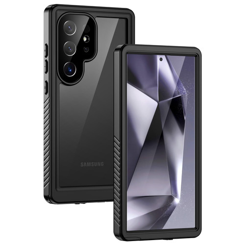 Lanhiem for Samsung Galaxy S24 Ultra Case, IP68 Waterproof Dustproof, Built-in Screen Protector, Rugged Full Body Shockproof Protective Cover for Galaxy S24 Ultra 5G 6.8 Inch, Black