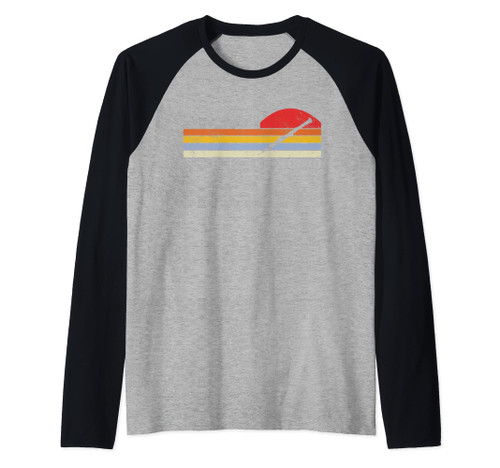 Funny Oboe Player Vintage Funny Oboe Raglan Baseball Tee