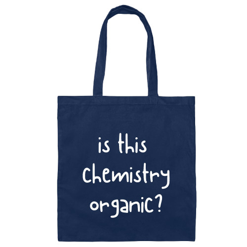 Funny Chemistry Gift Idea for Chemist Teachers Navy Black Multicolor Canvas Tote Bag