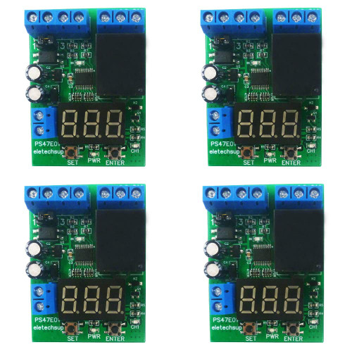 DC 12V LED Digital Relay Switch Control Board Module Relay Module Voltage Detection Charging Discharge Monitor Test (4)