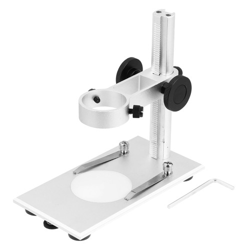 Artibetter Microscope Stand Microscopes Microscope Lifting Bracket Microscope Lifting Support Braces Adjustable Base Digital Microscope Bracket Magnifying Glass Frame Aluminum Alloy USB