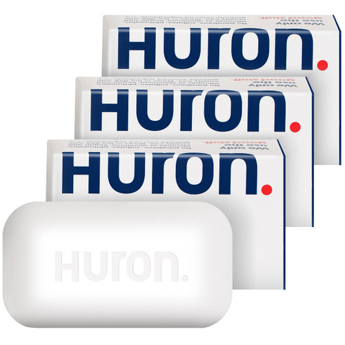 Huron Bar Soap - Citrus + Eucalyptus, 3 Pack - Crisp & Invigorating Scent of Citrus, Eucalyptus, Mint & Aromatic Greens Huron Bar Soap - Citrus + Eucalyptus, 3 Pack - Crisp & Invigorating Scent of Citrus, Eucalyptus, Mint & Aromatic Greens