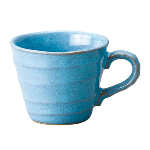 Yamashita Crafts 109767 Mino Ware Blue Wave Mug, 3.8 x 5.0 x 3.1 inches (9.7 x 12.8 x 7.9 cm), 10.1 fl oz (310