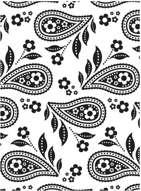 Darice Embossing Folder 4.25"X5.75"-Paisley Background