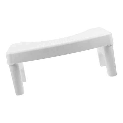 Cabilock Folding Toilet Stool Poop Stool Non-Slip Potty Stool Bathroom Stool Toilet Stool Squat Toilet Foot Stool Collapsible Stool Plastic Step Stool Aldult Squat Stool White Foldable Pp