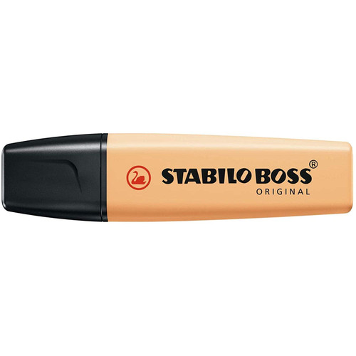 STABILO BOSS Original Pastel Highlighter, Pale Orange,5mm,70/125