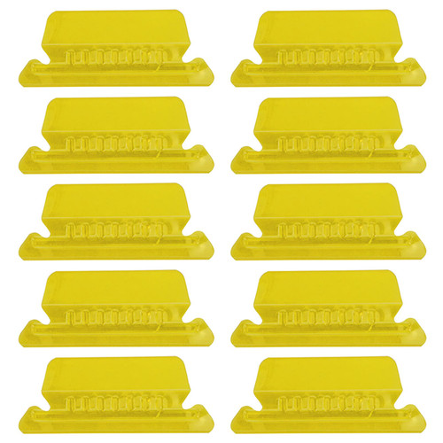 Set of 10 File Folder Tabs for Hanging Files Clear Colored Plastic Hanging File Folder Labels 2" Tabs and Inserts Folder Tab Hanging File Folder Tabs for Binders Long Folder Tabs and Inserts Large