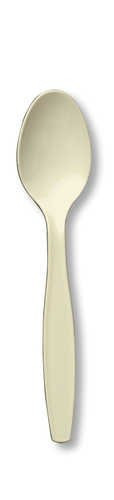 Creative Converting 010562 Ivory Cutlery (Prem) Spoons (12pks Case)