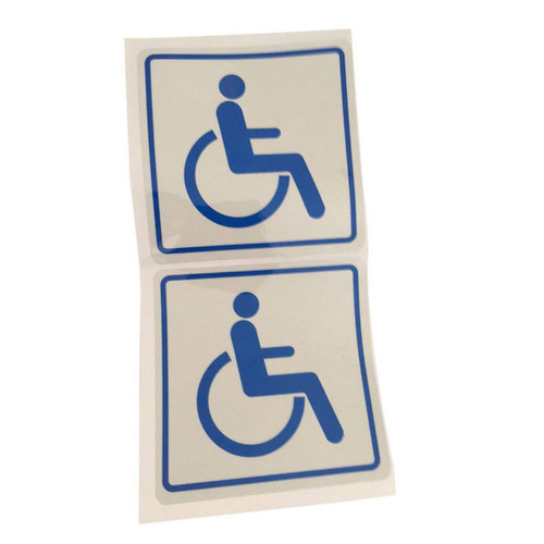 Isabelvictoria Disabled Car Window Stickers-Self Adhesive Vinyl-Disability Handicapped Aids Disabled Car Window Stickers