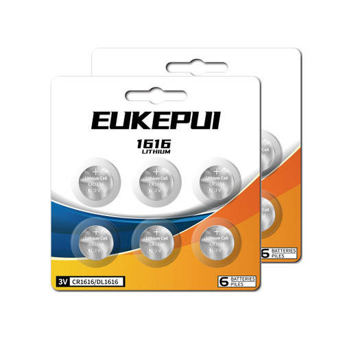 EUKEPUI CR1616 3V Lithium Coin Cell Battery-12 Count