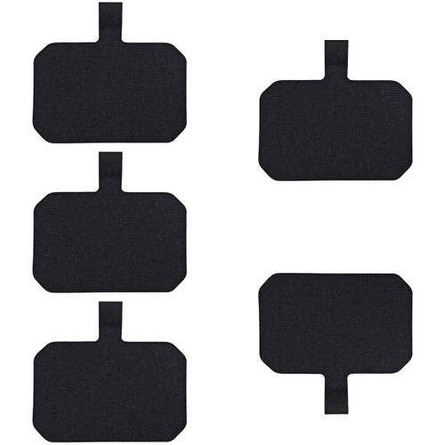 yuntop 5 Pack Phone Tether Tab Cell Phone lanyard pad, Universal Phone Tether Tab Phone Lanyard Replacement Part Compatible with Most Smartphones (Black)