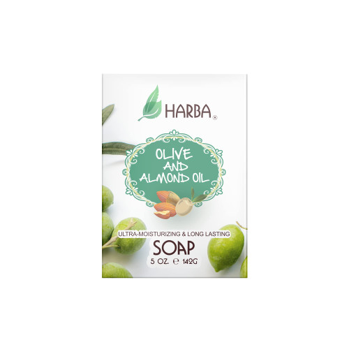 Harba Bar Soap with Olive Oil & Almond Oil 5 oz