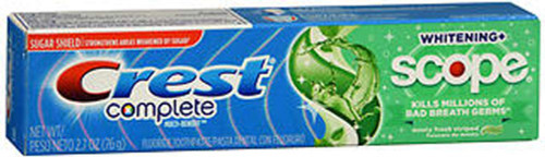Crest Complete Whitening + Scope Fluoride Toothpaste Minty Fresh - 2.7oz