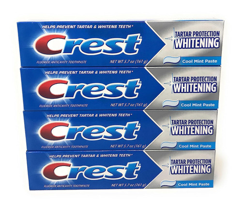 Crest Tartar Protection Toothpaste, Whitening Cool Mint, 5.7 oz, 8.550 Lb