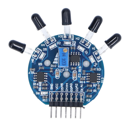 5 Way Flame Sensor Module Fire Extinguisher Sensor Board, for Detecting 700-1100nm Short Motion Detectors