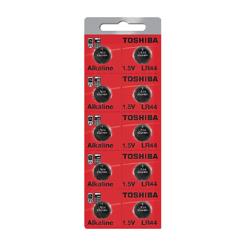 Toshiba LR44 AG13 Alkaline 1.5 Volt Batteries 10 Count