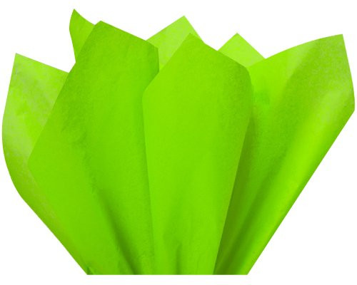 Flexicore Packaging Lime Green Gift Wrap Tissue Paper | Size: 15 Inch X 20 Inch | Count: 10 Sheets | Color: Lime Green