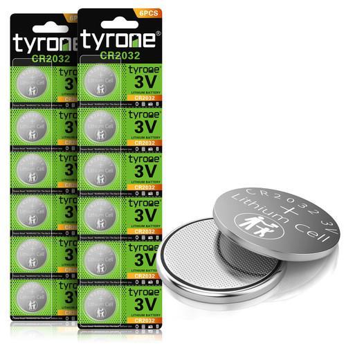 tyrone CR2032 Batteries CR2032 3V Lithium Battery?12 Pack?