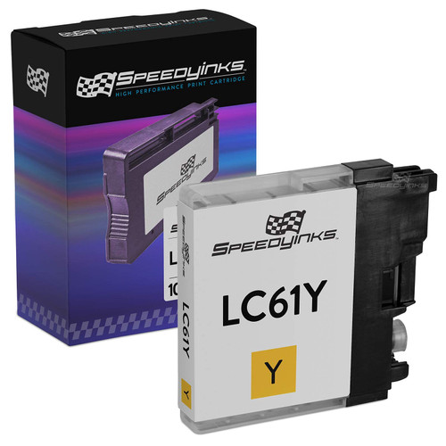 Speedy Inks Compatible Ink Cartridge Replacement for Brother LC61Y (Yellow)
