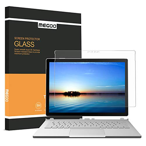Megoo Surface Book Screen Protector, [Tempered Glass ] Anti-Scratch,Explosion-Proof, Protector for Microsoft Surface Book-13.5 Inch