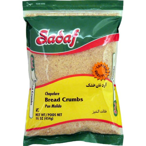 Sadaf Bread Crumbs - Dry Bread Crumbs for Cooking - Breads & Bakery - Wheat Bread Crumbs - 16 Oz Bag
