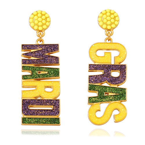 DAYANEY Mardi Gras Earrings, Carnival Earrings Match Mardi Gras Dress for Women,Mardi Gras Jewelry For Fat Tuesday Celebration Mardi Gras Costume Accessories Party Gifts DAYANEY Mardi Gras Earrings, Carnival Earrings Match Mardi Gras Dress for Women,Mardi Gras Jewelry For Fat Tuesday Celebration Mardi Gras Costume Accessories Party Gifts