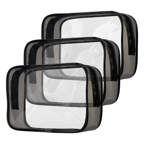 Clear Toiletry Bag, 3 Pack Clear Makeup Bag, Clear Travel Bags for Toiletries, Clear Toiletry Bags for Traveling, Clear Cosmetic Bag, Quart Size Travel Bag Tsa Approved, Clear Makeup Bags With Zipper Clear Toiletry Bag, 3 Pack Clear Makeup Bag, Clear Travel Bags for Toiletries, Clear Toiletry Bags for Traveling, Clear Cosmetic Bag, Quart Size Travel Bag Tsa Approved, Clear Makeup Bags With Zipper