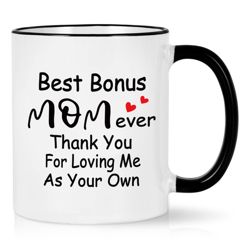 Cabtnca Bonus Mom Gifts, Best Bonus Mom Ever Mug, Bonus Mom Mothers Day Gifts, Bonus Mom Mug, Bonus Mom Gifts from Daughter, Step Mom Mothers Day Gifts, Bonus Mom Birthday Christmas Gifts, 11Oz Cabtnca Bonus Mom Gifts, Best Bonus Mom Ever Mug, Bonus Mom Mothers Day Gifts, Bonus Mom Mug, Bonus Mom Gifts from Daughter, Step Mom Mothers Day Gifts, Bonus Mom Birthday Christmas Gifts, 11Oz