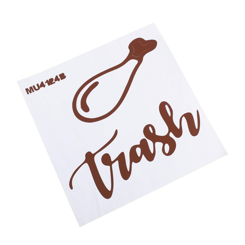 Zerodeko 1pc Garbage Classification Mark Waste Sorting Stickers Labels Trash Cans Trash Symbol Sticker Decal Waste Container Stickers Recycling Paper Sign Logo PVC Garbage Can Recycle Bin