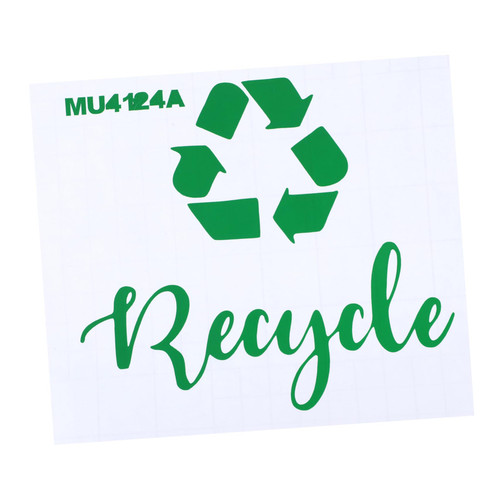 TIDTALEO Trash can Stickers Waste bin Decal Recycle Symbol Sticker Trash bin Label Recycle Sign Decals Garbage bin Sticker Trash cans Outdoor Recycling Label Sticker Compost Removable PVC