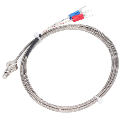 K Type Thermocouple M6, 3.3ft K Type Thermocouple M6 Thread Temperature Sensor, Industrial Temperature Sensors