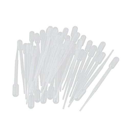 100-Pack 5ML Disposable Eye Dropper Transfer Graduated Pipettes