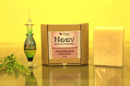 NEEV Patchouli Handmade Soap Bar-Natural Deodrant 75 gms(2.6 OZ)