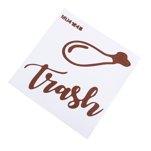 Tofficu 1pc Garbage Classification Mark Stickers for Trash Cans Recycling Bin Stickers Trash Can Decals Waste Sorting Sticker The Sign Garbage Can Waste Container Sticker PVC