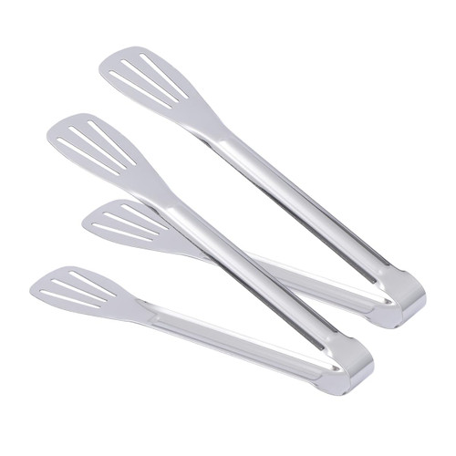 Vctitil 2pcs Stainless Steel Food Forceps Heavy-Duty Serving Forceps for Food Frying Cooking, Self-Service Salad Forceps Barbecue Forceps Kitchen Utensils