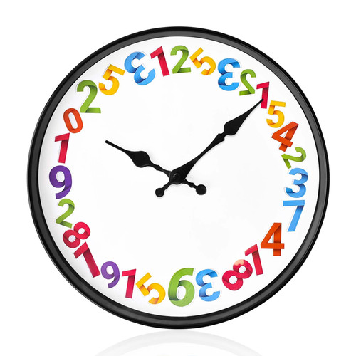 Zoyiancy Silent Non Ticking Wall Clock for Kids, Decorative Wall Clocks Battery Operated 12 Inch, Modern Wall Clock for Classroom Office Bedroom Living Room Outdoor Farmhouse Kitchen Zoyiancy Silent Non Ticking Wall Clock for Kids, Decorative Wall Clocks Battery Operated 12 Inch, Modern Wall Clock for Classroom Office Bedroom Living Room Outdoor Farmhouse Kitchen