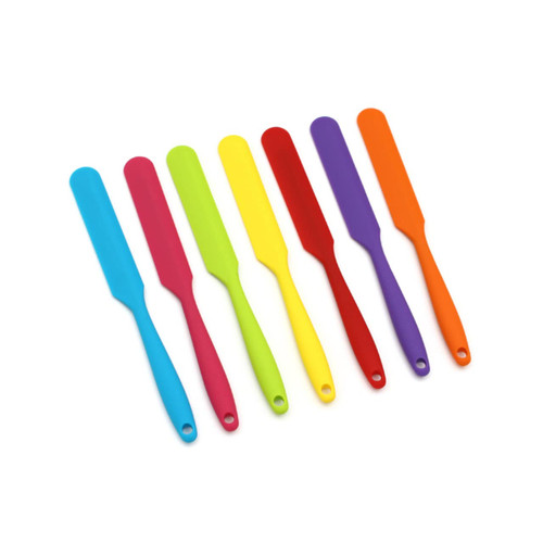 Zerodeko Butter Spatula Silicone Kitchen Jar Spatulas Mini Silicone Scraper Kitchen Scraper Silicone Spatula Butter Scraper Non Stick Cooking Utensils Cake Scraper One-piece Shaved Ice