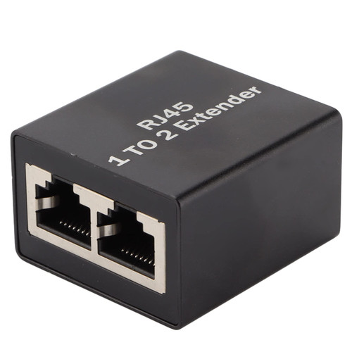 Yctze Ethernet Splitter, RJ45 Network Connector Adapter, 2 Way Splitter for Weak WiFi Signal, 2 Devices Online (One Drag Two Splitter)