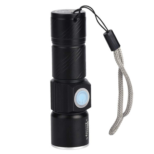 Yoidesu Rechargeable Flashlight, USB LED Tactical Flashlight, Drop Proof, Strong and Durable, High Powered Ultraviolet Torch