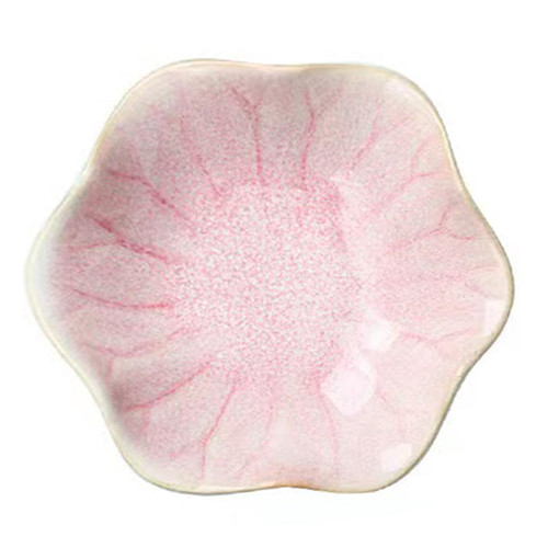 vlianisaro Ceramic Jewelry Dish, Leaf Jewelry Tray Key Tray, Jewelry Holder, Small Ring Dish Holder Jewelry Plate Trinket Tray Catchall Tray, Gift for Entryway Table Room Decor (Pink)