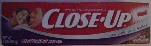 Close Up Anticavity Flouride Toothpaste - Cinnamon Red Gel - 4.0 OZ