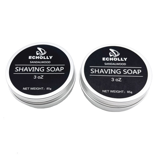 Shaving Soap for Men 2pack by Echolly- Sandalwood Mens Shave Soap- Smoothest Wet Men's Shaving Cream Soap-Travel Size Shaving Soap Cream 2pack 3 oz Shaving Soap for Men 2pack by Echolly- Sandalwood Mens Shave Soap- Smoothest Wet Men's Shaving Cream Soap-Travel Size Shaving Soap Cream 2pack 3 oz