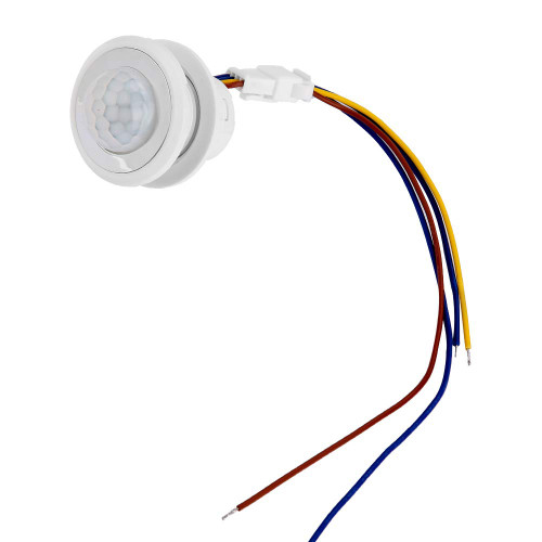 PIR Sensor Smart Detection Switch, HW08F LED Automatic Infrared Motion Sensor Control Switch PIR Sensor Smart Detection 1-40W for Strip LED Ceiling Lamp (MR-HW08F Length 45mm,